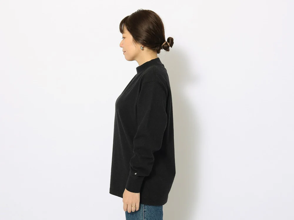 Recycled Cotton Mockneck Long Sleeve T-Shirt - Image 10