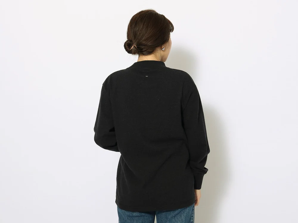 Recycled Cotton Mockneck Long Sleeve T-Shirt - Image 12