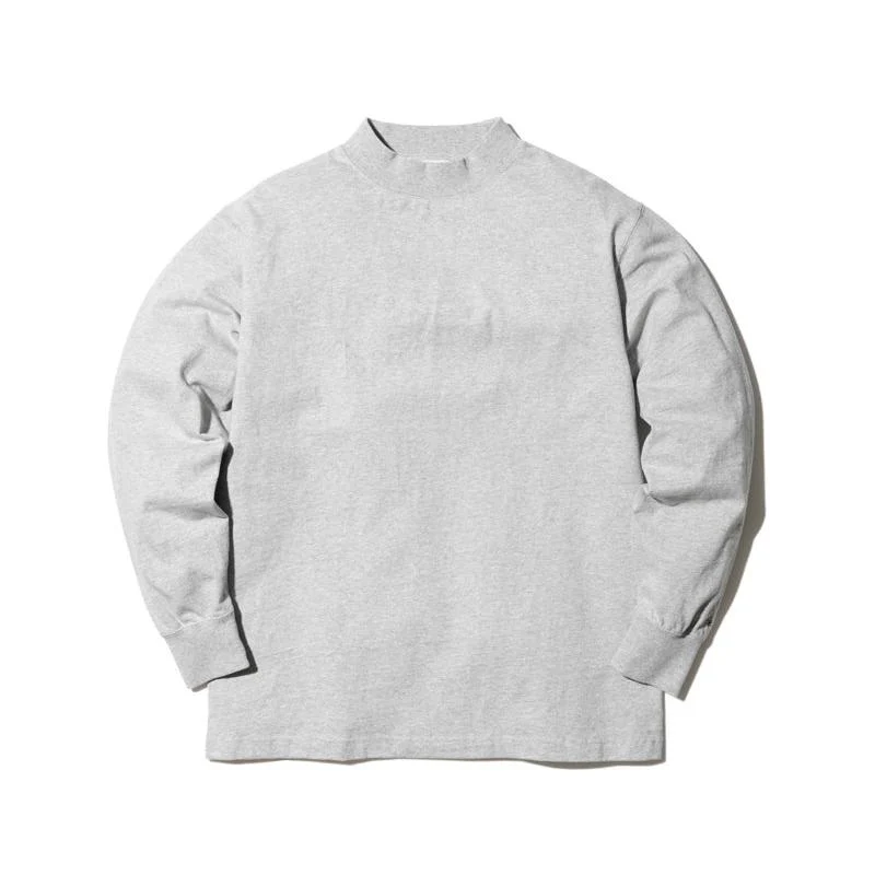 Recycled Cotton Mockneck Long Sleeve T-Shirt - Image 4