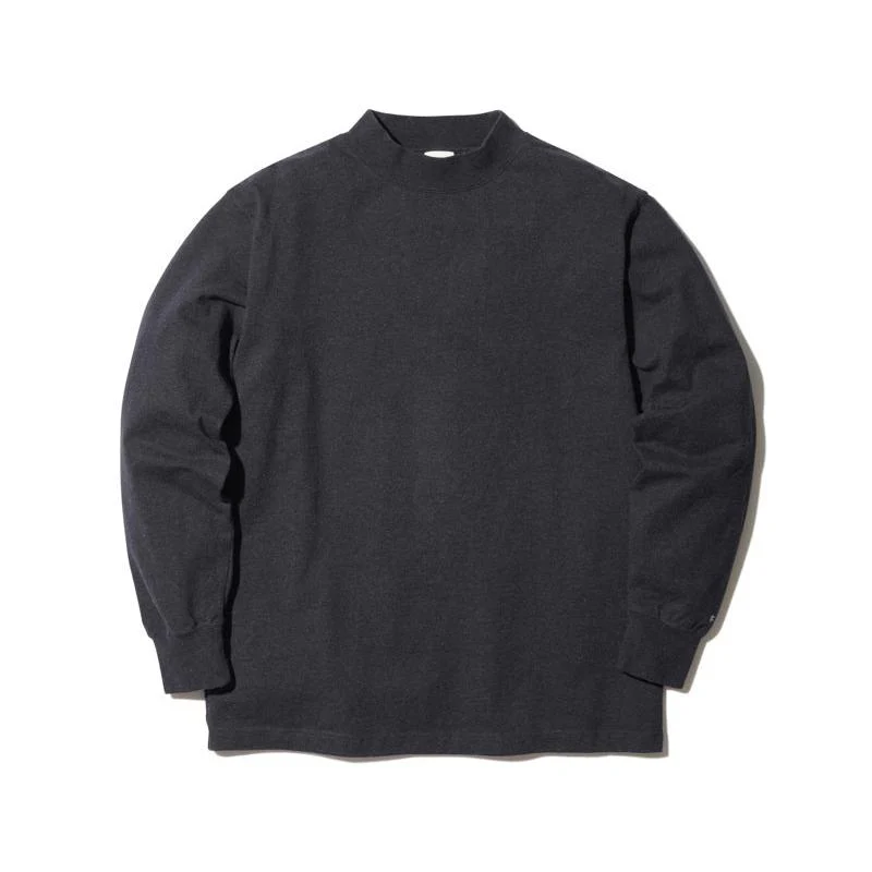 Recycled Cotton Mockneck Long Sleeve T-Shirt - Image 8
