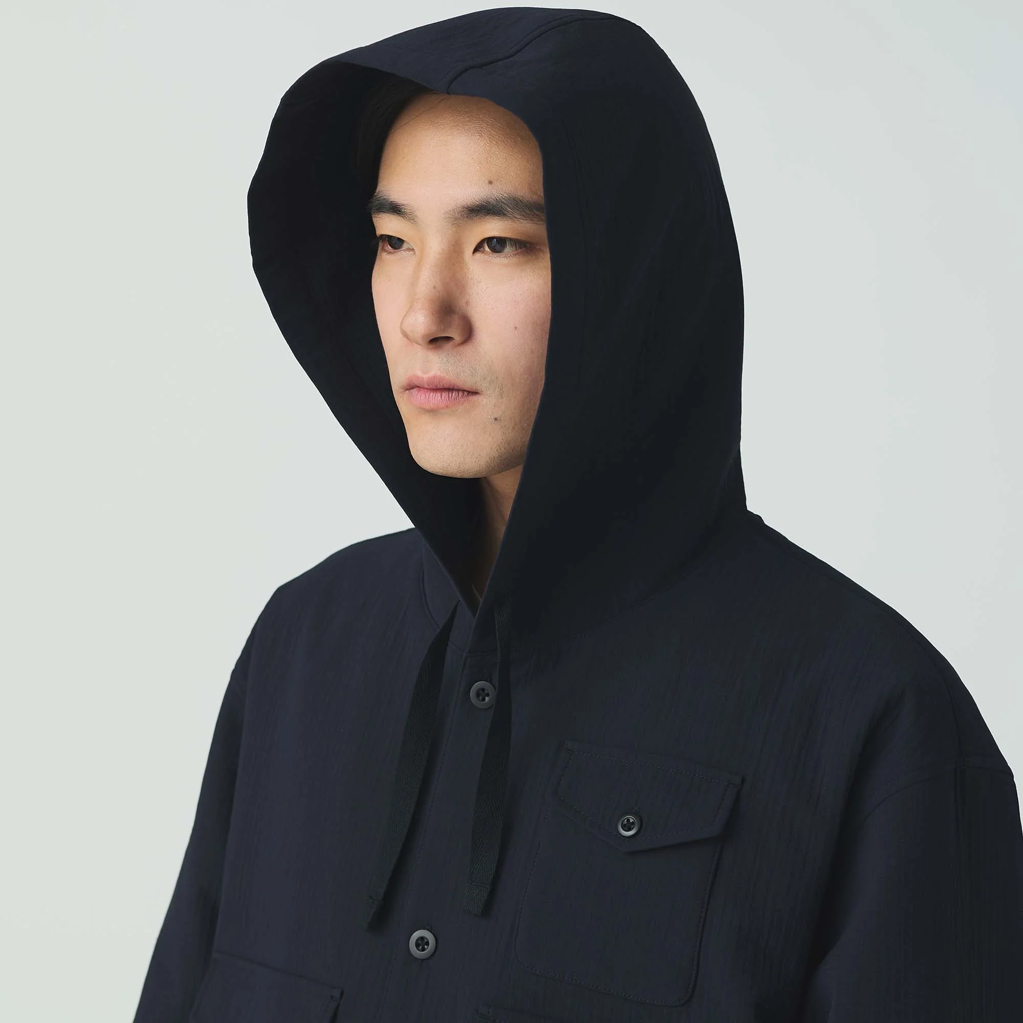 Easy Cloth Hooded Shirt - Image 10