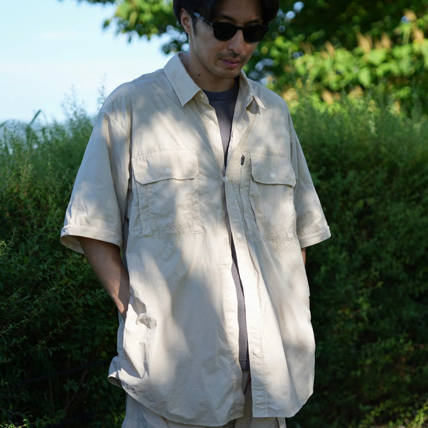 Garment Dyed Convertible Shirt - Image 18