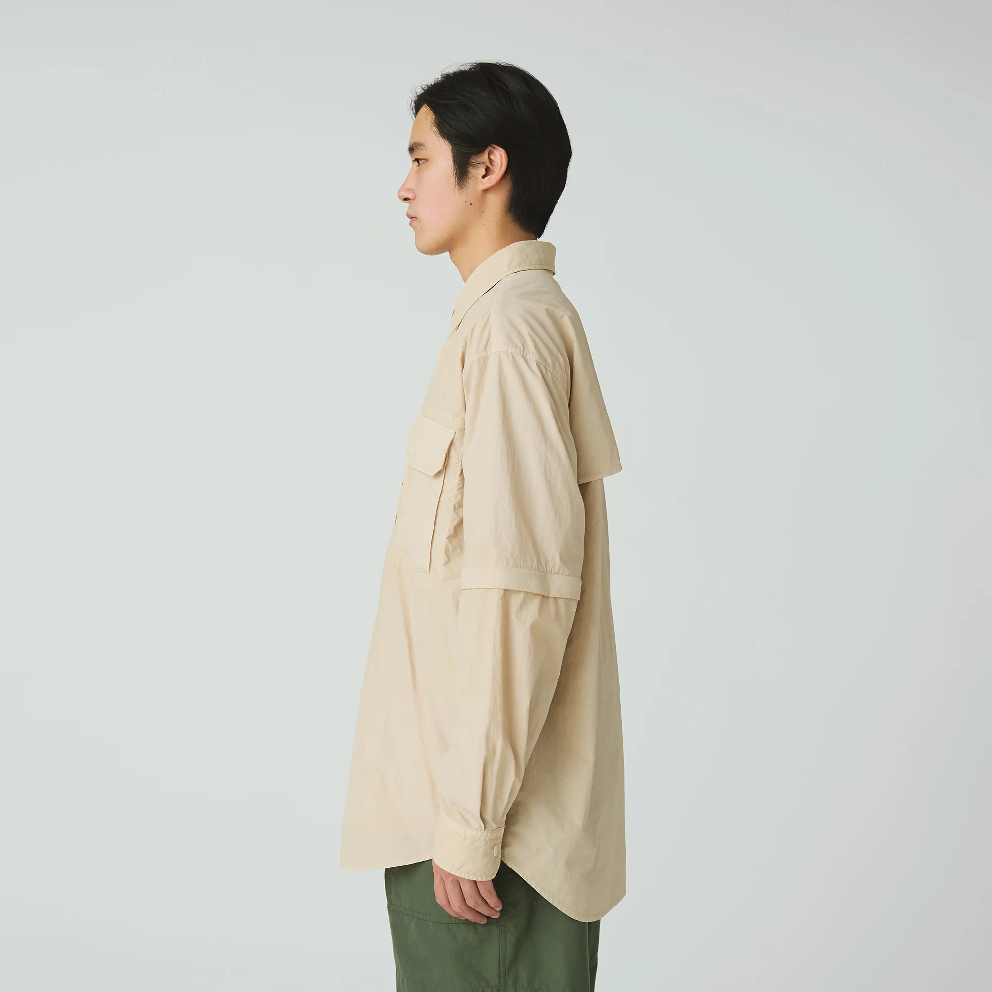 Garment Dyed Convertible Shirt - Image 6