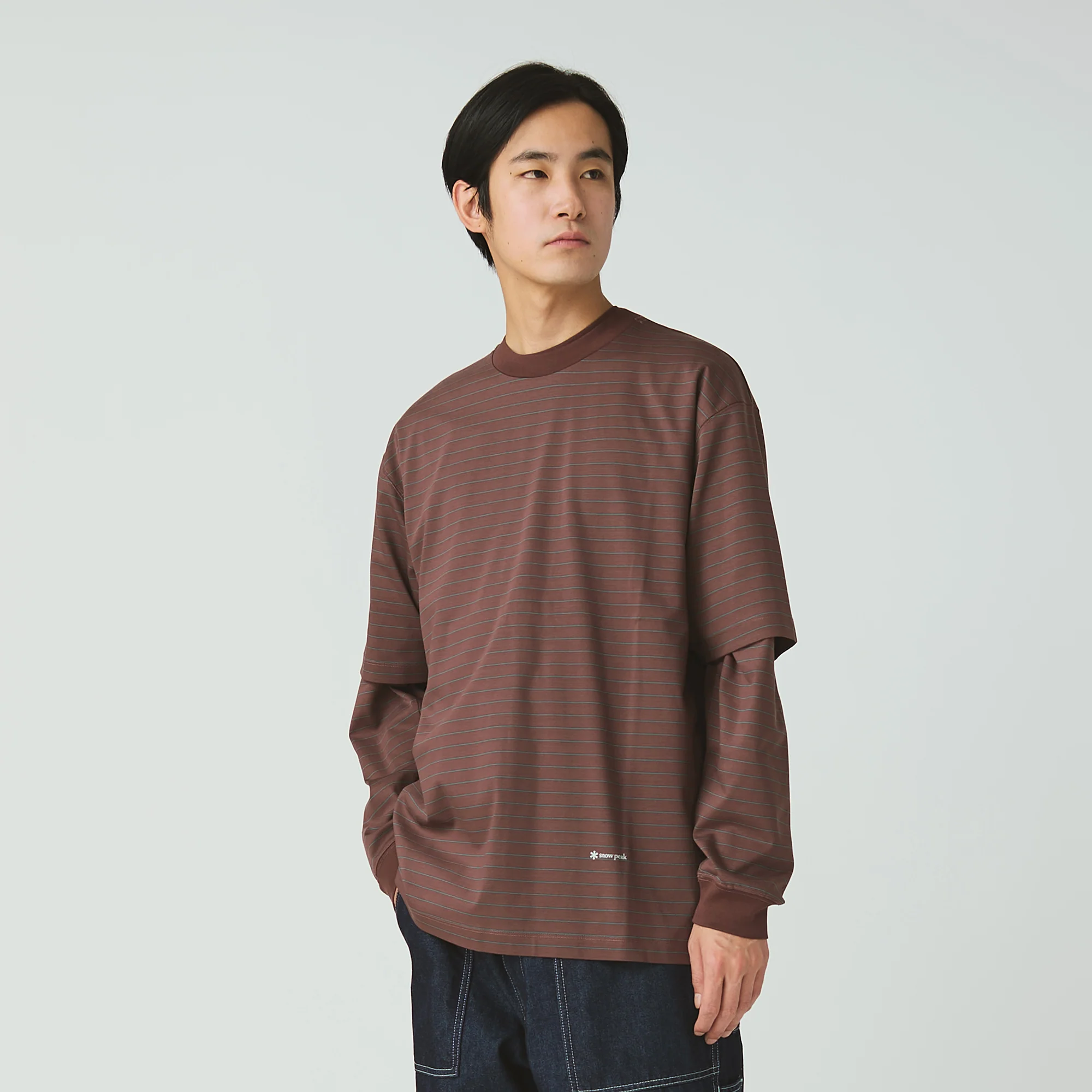 Organic Cotton Mercerized Border T-Shirt - Image 4