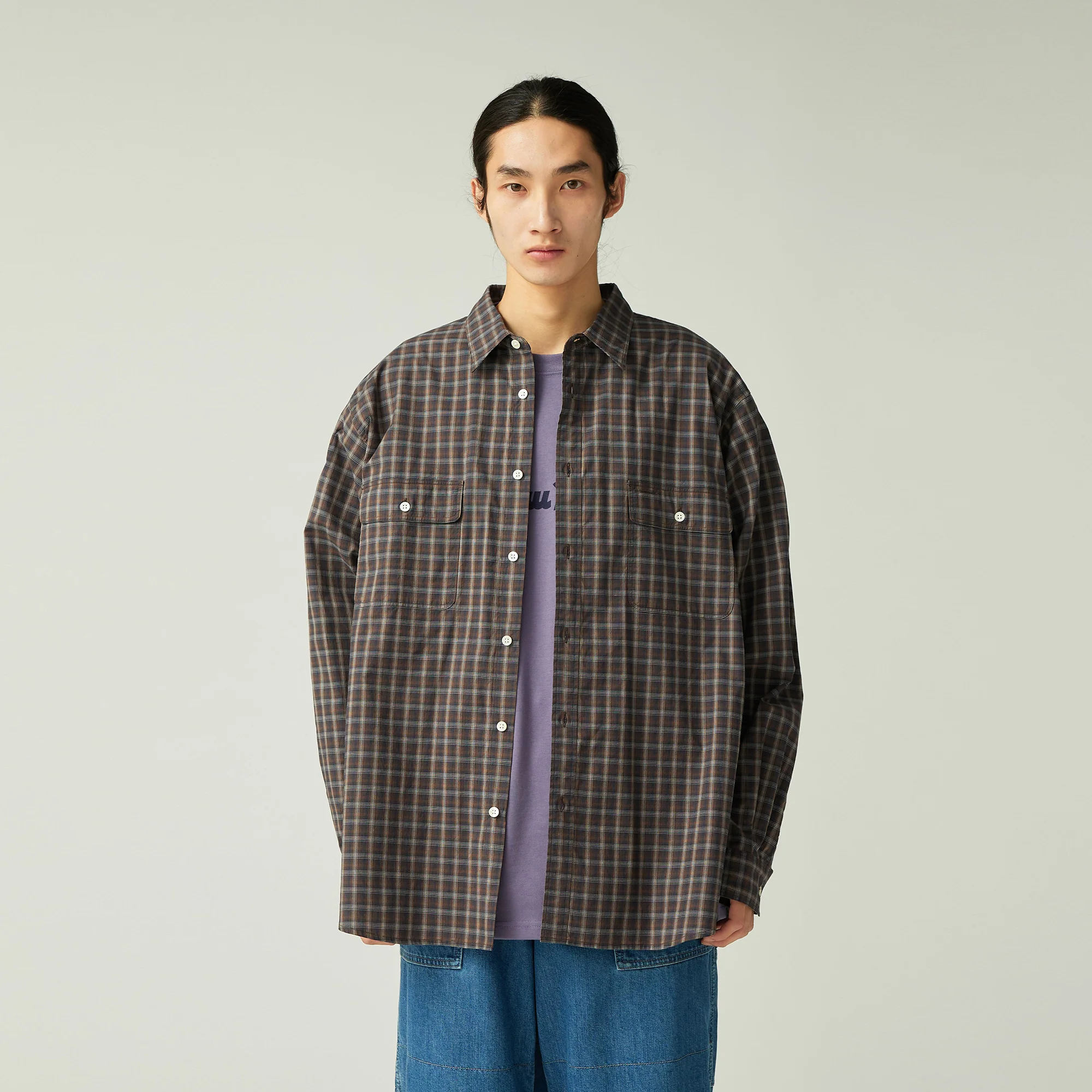 Organic Cotton Ombre Check Shirt - Image 5