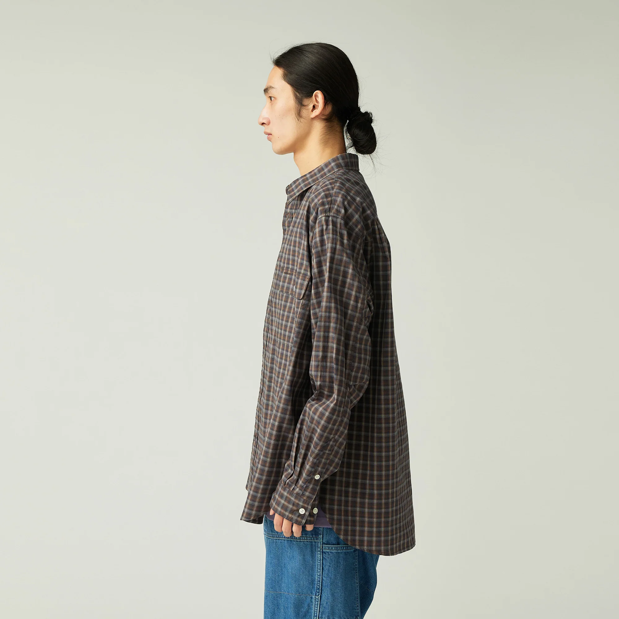 Organic Cotton Ombre Check Shirt - Image 6