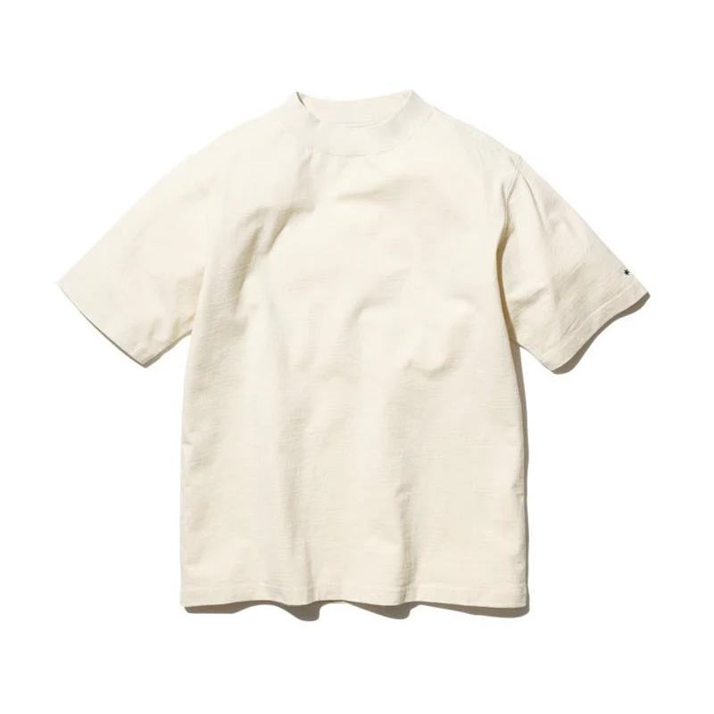 Recycled Cotton Heavy Mockneck T-shirt Renewed - Image 10