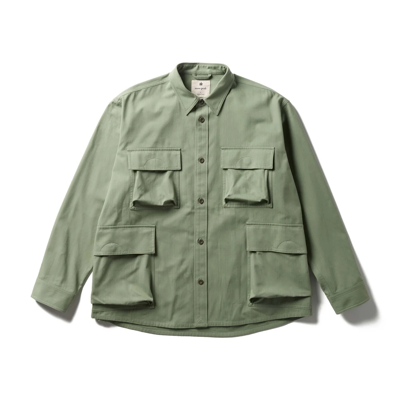TAKIBI Herringbone Shirt Jacket - Image 10