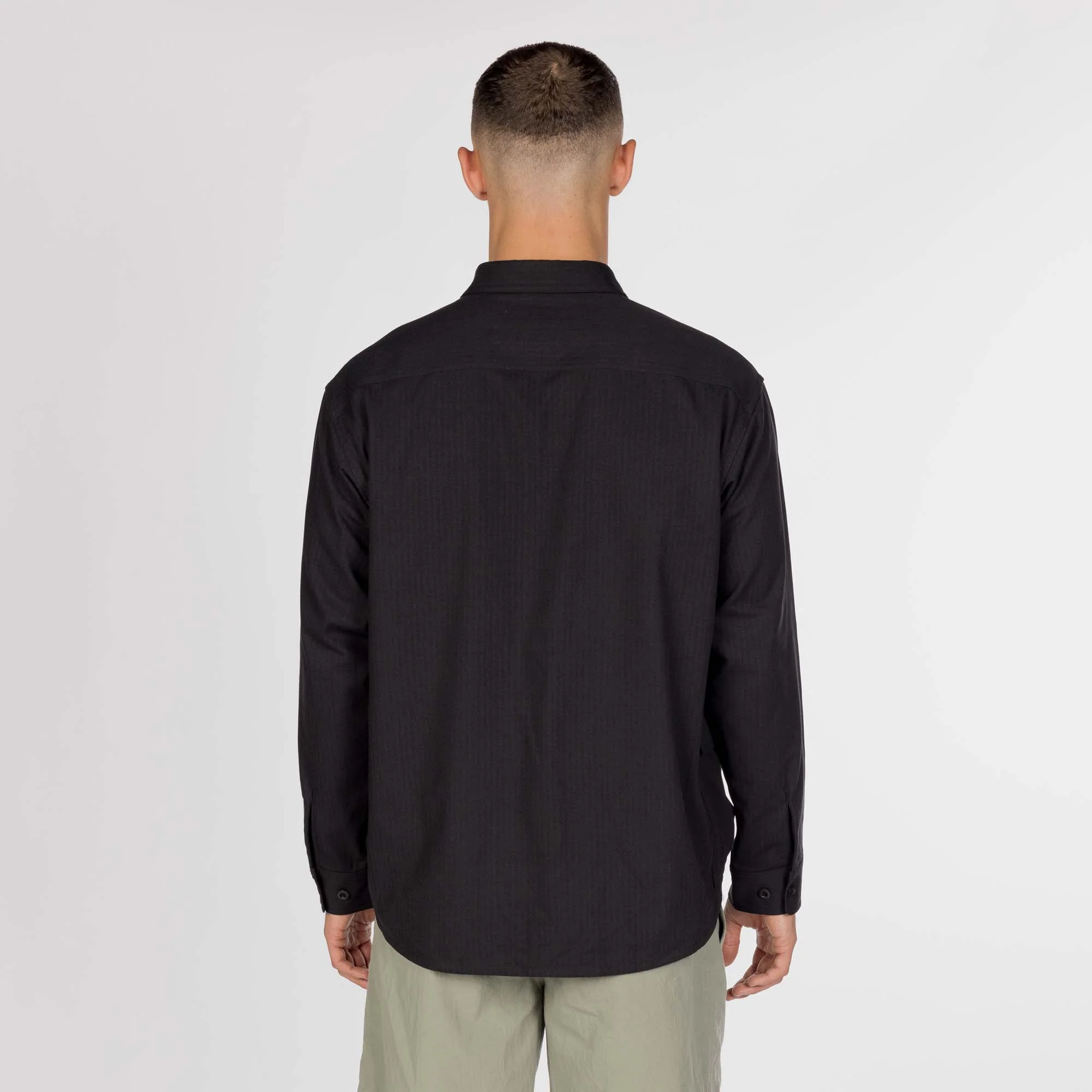 TAKIBI Herringbone Shirt Jacket - Image 4