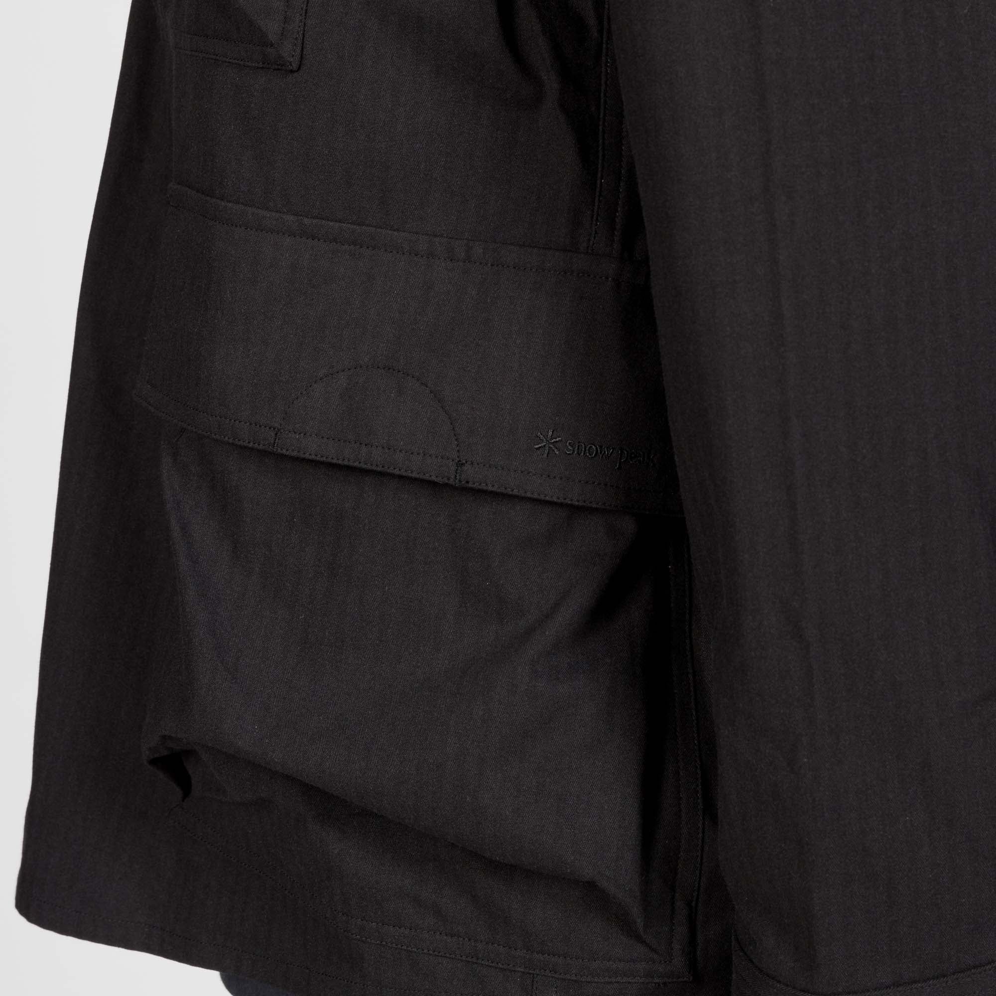 TAKIBI Herringbone Shirt Jacket - Image 5