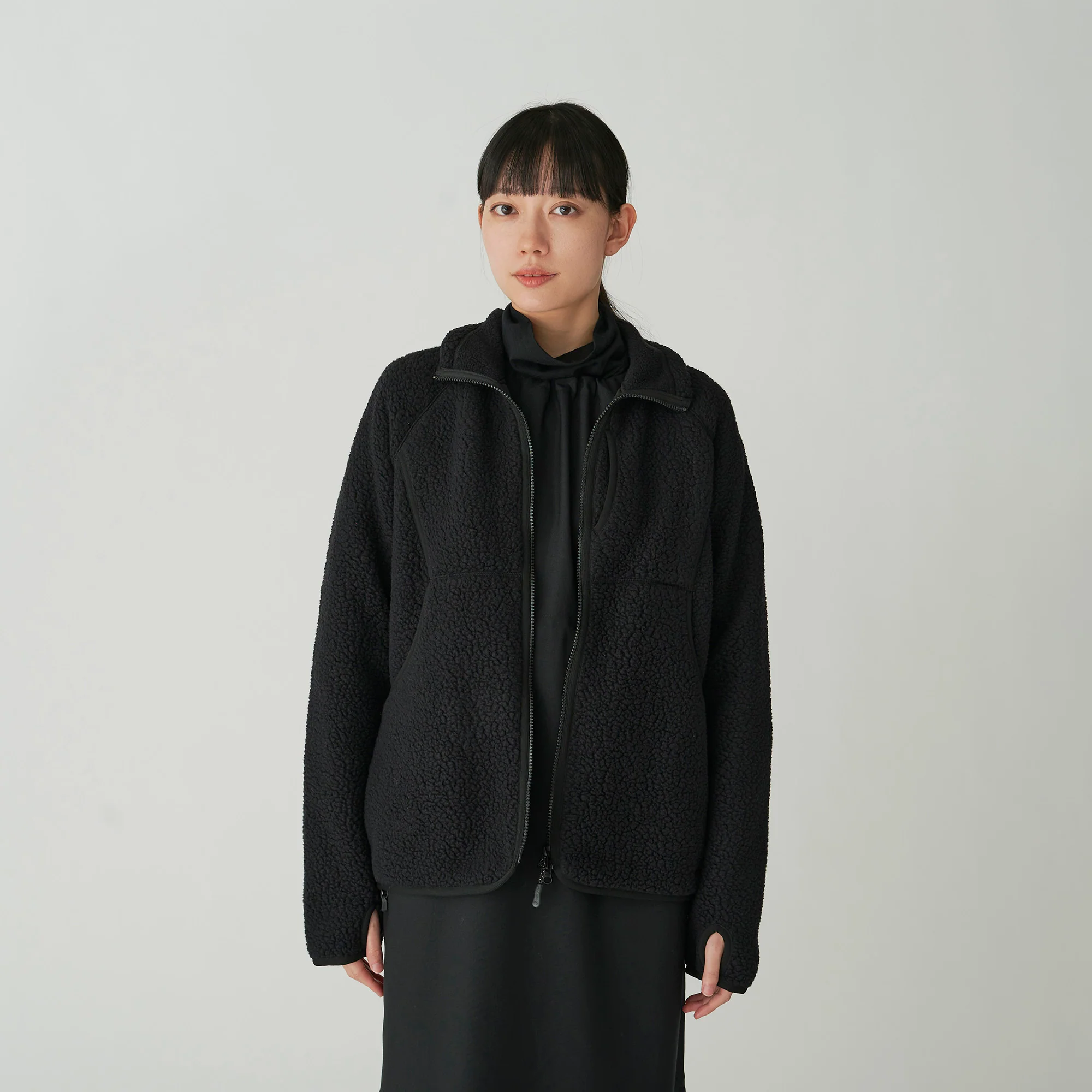Thermal Boa Fleece in Black - Image 3