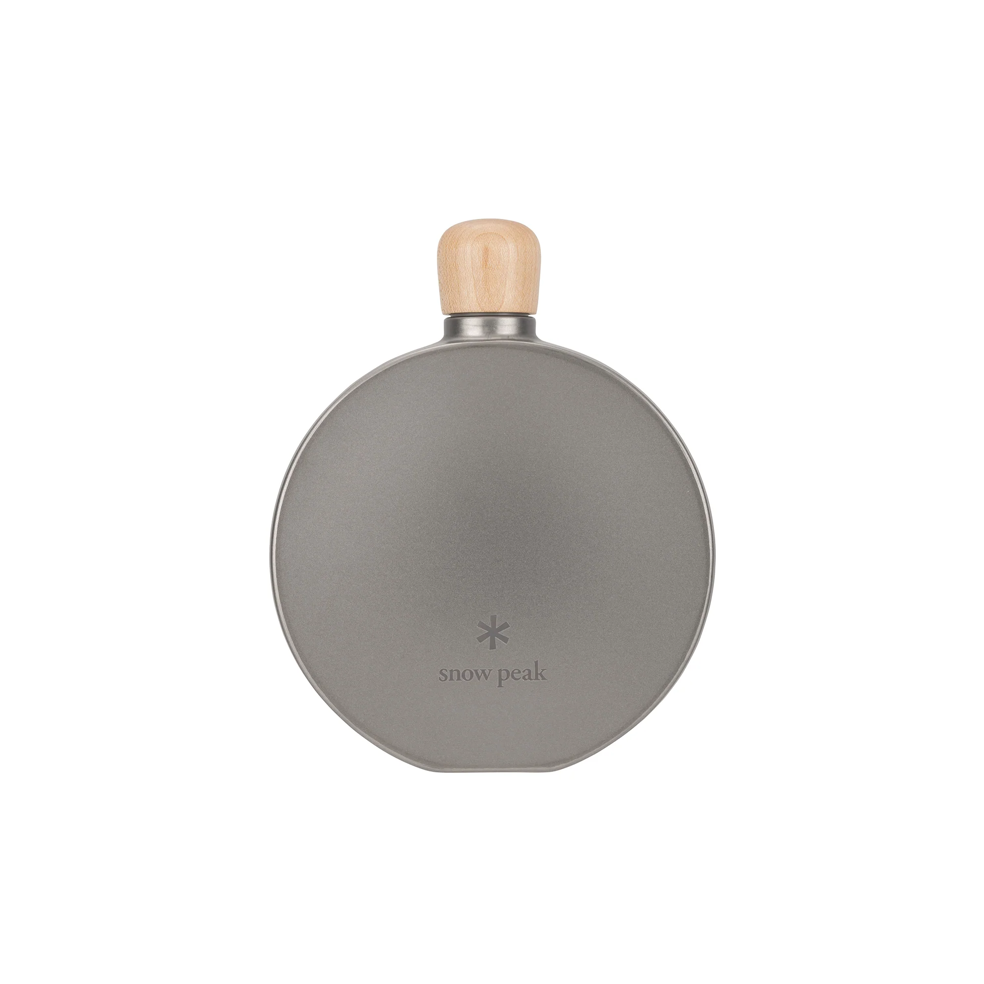 Titanium Curved Flask